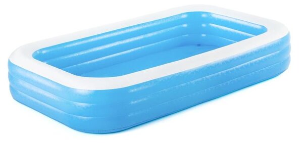 Bazén obdélníkový 305 x 183 x 56 cm modrobílý s nožní pumpou