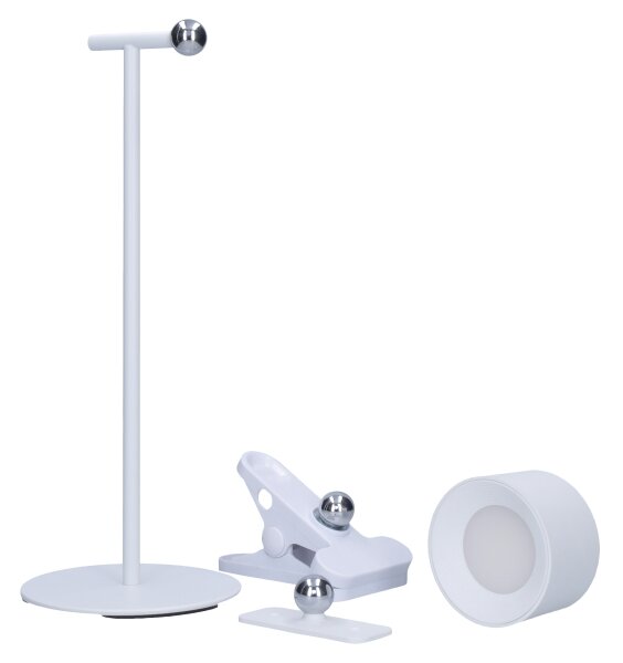 Solight WO68-W- LED Stm. nabíjecí lampa 3v1 LED/4W/2000 mAh 3000/4000/6500K bílá