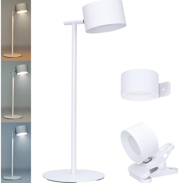 Solight WO68-W- LED Stm. nabíjecí lampa 3v1 LED/4W/2000 mAh 3000/4000/6500K bílá