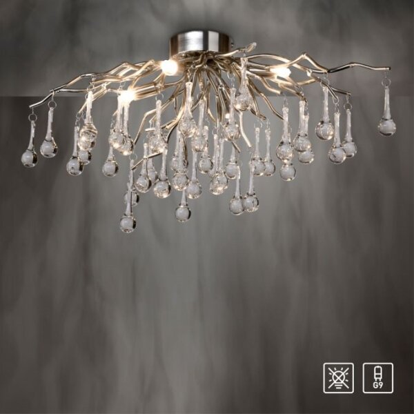 Paul Neuhaus 8090-55 - Přisazený lustr ICICLE 4xG9/40W/230V 30x60 cm chrom