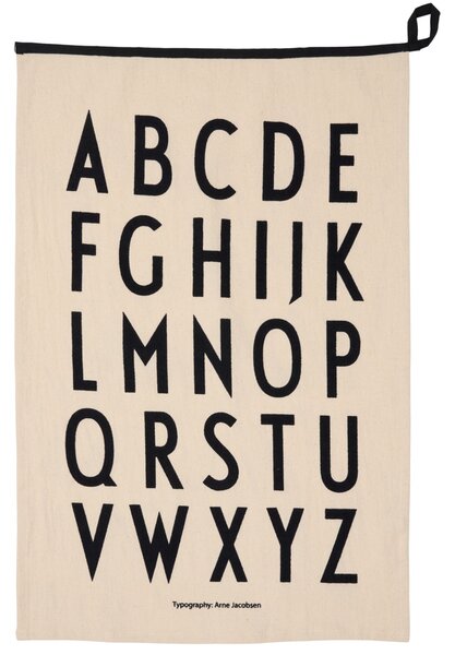 Bavlněná utěrka Design Letters - Premium Black DL213