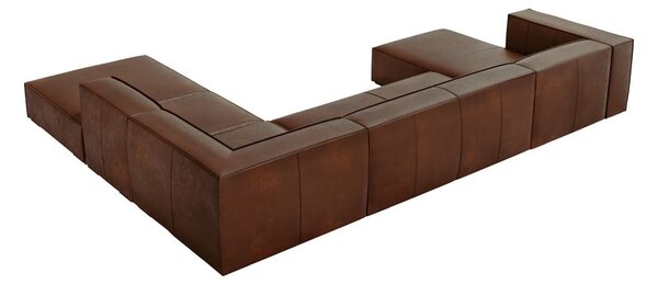 Koňakově hnědá kožená rohová pohovka (pravý roh) Madame – Windsor & Co Sofas