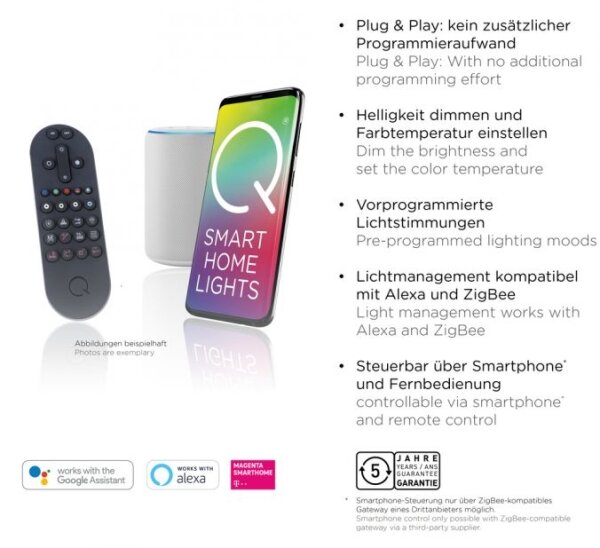 Paul Neuhaus 6071-18-LED Stmívatelné svítidlo Q-PIATO LED/35W/230V 2700-5000K+DO