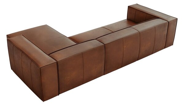 Koňakově hnědá kožená rohová pohovka (pravý roh) Madame – Windsor & Co Sofas