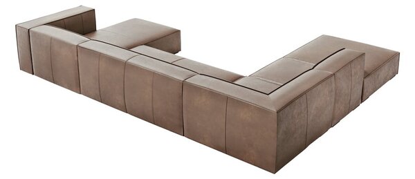Světle hnědá kožená rohová pohovka (levý roh) Madame – Windsor & Co Sofas