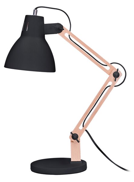 Solight stolní lampa Falun, E27, černá WO57-B