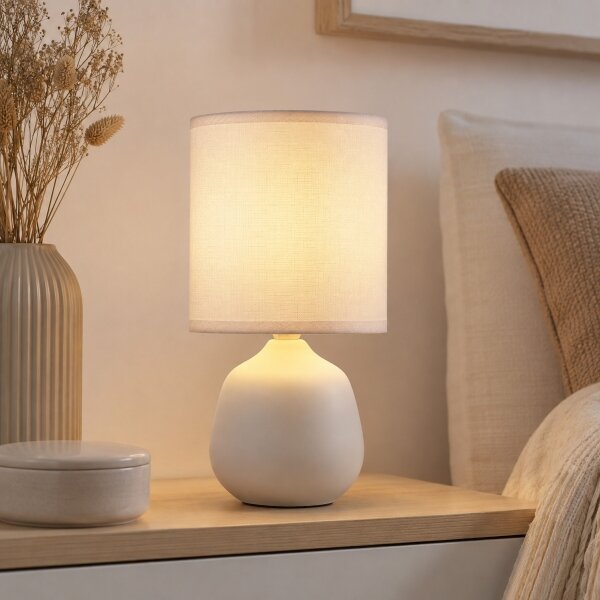 Brilliant - Stolní lampa AUREA 1xE14/20W/230V bílá