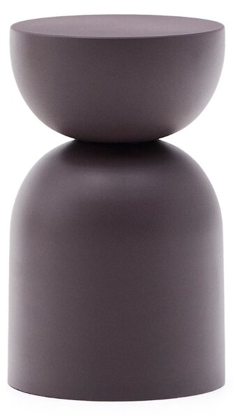 Fialový kovový odkládací stolek Kave Home Rachell 30,5 cm