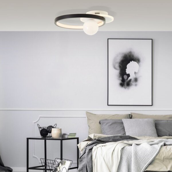 Brilliant - LED Stmívatelné stropní svítidlo ATLANTA LED/24W/230V černá/bílá