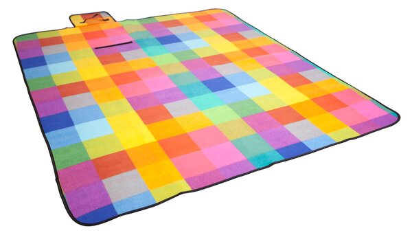Pikniková deka barevné kostky 150 x 180 cm