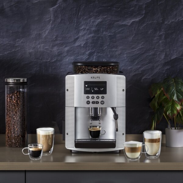 Krups - Automatický kávovar ESSENTIAL 1450W/230V stříbrná