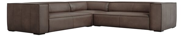 Hnědá kožená rohová pohovka (variabilní) Madame – Windsor & Co Sofas