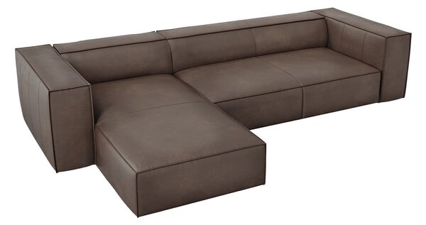 Hnědá kožená rohová pohovka (levý roh) Madame – Windsor & Co Sofas