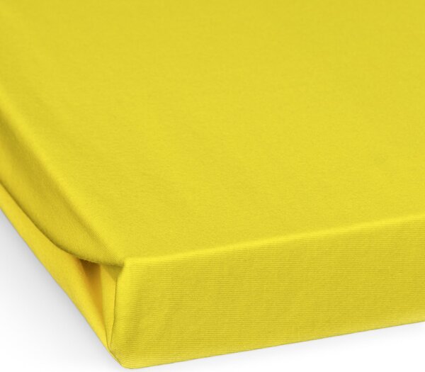 Polášek jersey prostěradlo 90x200cm, žluté
