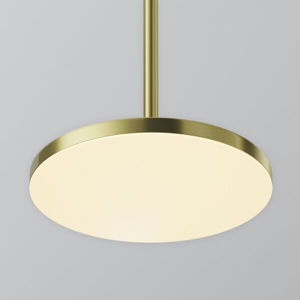 Maytoni P076PL-L12W3K-BS - LED Lustr na lanku PLATO LED/12W/230V 3000K zlatá