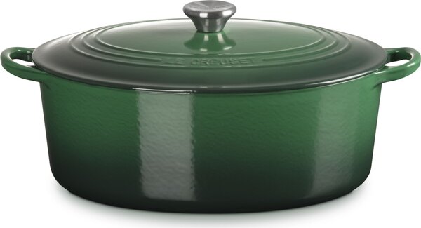 Le Creuset 21002311602461 Pekáč Juniper oválný, 31 cm, tmavě zelený
