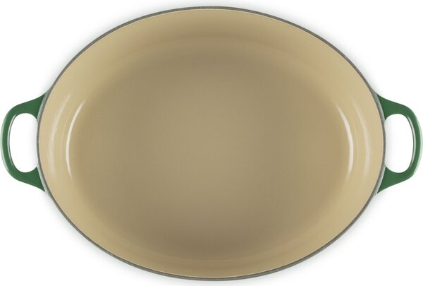 Le Creuset 21002311602461 Pekáč Juniper oválný, 31 cm, tmavě zelený