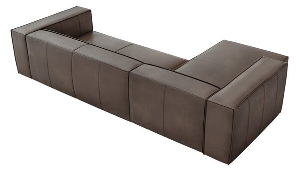 Hnědá kožená rohová pohovka (levý roh) Madame – Windsor & Co Sofas