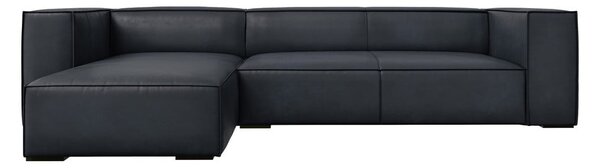 Černá kožená rohová pohovka (levý roh) Madame – Windsor & Co Sofas