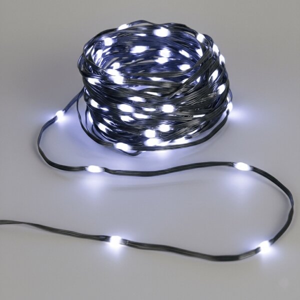 Aigostar - LED Solární ván řetěz 300xLED/8 funkcí 32m IP65 studená bílá 1200 mAh