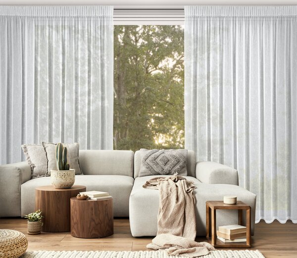 ZÁCLONA NA PÁSCE KELLY 300 X 250 CM BÍLÁ BT