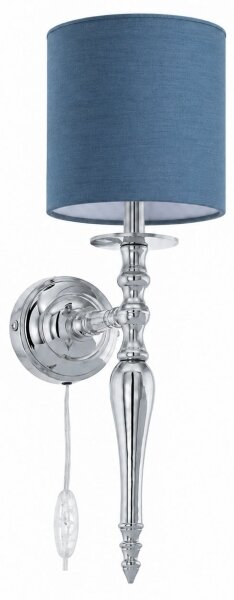 BRILAGI - Nástěnná lampa NUBILA 1xE27/60W/230V lesklý chrom/tmavě modrá