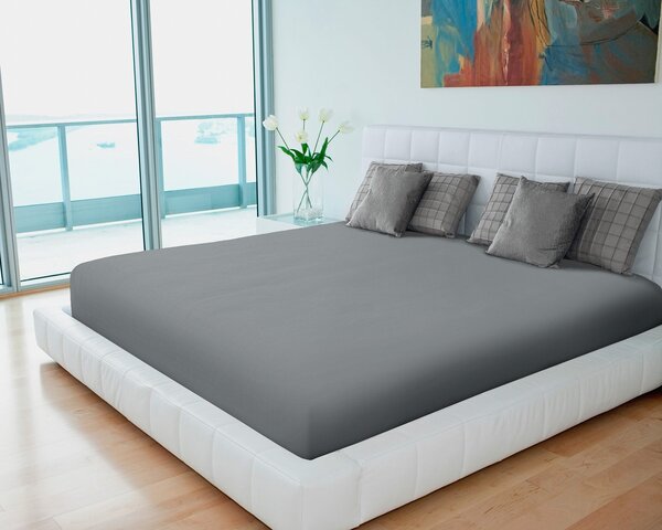 Polášek jersey prostěradlo 60x120cm, šedé