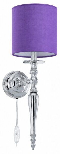 BRILAGI - Nástěnná lampa NUBILA 1xE27/60W/230V lesklý chrom/fialová
