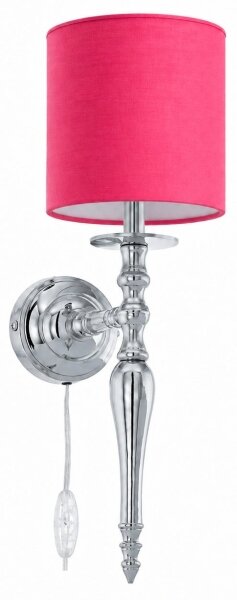 BRILAGI - Nástěnná lampa NUBILA 1xE27/60W/230V lesklý chrom/růžová