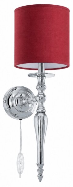 BRILAGI - Nástěnná lampa NUBILA 1xE27/60W/230V lesklý chrom/pompejská červená