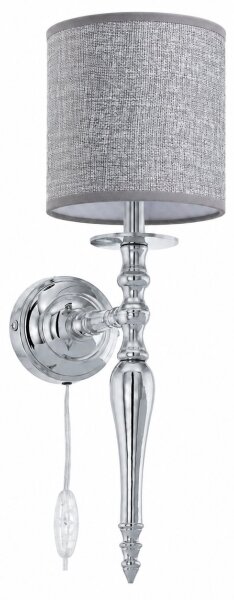 BRILAGI - Nástěnná lampa NUBILA 1xE27/60W/230V lesklý chrom/šedá