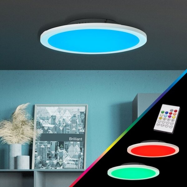 Brilliant - LED RGBW Stmívatelné stropní svítidlo ABIE LED/24W/230V + DO