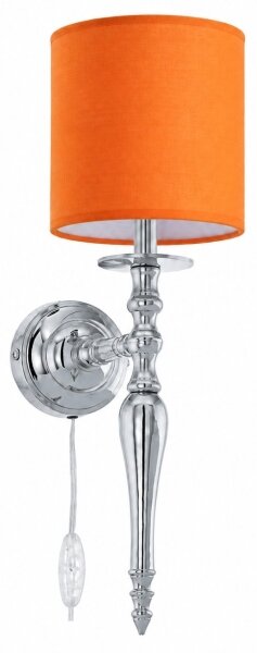 BRILAGI - Nástěnná lampa NUBILA 1xE27/60W/230V lesklý chrom/oranžová