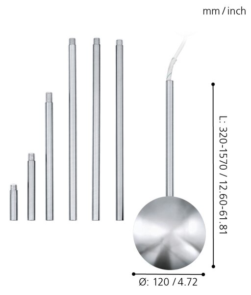 EGLO 88968 - Příslušenství k lustru EXTENTION chrom