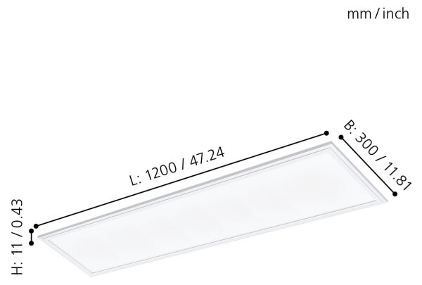 Eglo 96151 - LED Podhledový panel SALOBRENA LED/40W/230V