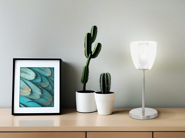 EGLO 90101 - Stolní lampa OLBIA 1xG9/9W matný chrom