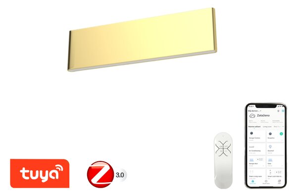 Immax NEO LISTON Smart nástěnné svítidlo 29cm 8W zlaté Zigbee 3.0