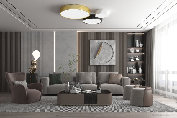 Immax NEO DIAMANTE Smart stropní svítidlo 40cm W zlaté Zigbee 3.0