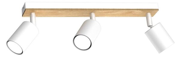Bodové svítidlo TULON 3xGU10/8W/230V bílá/dub
