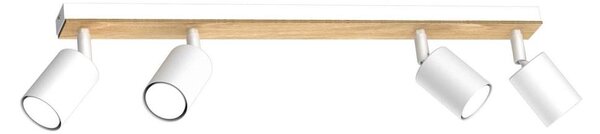 Bodové svítidlo TULON 4xGU10/8W/230V bílá/dub