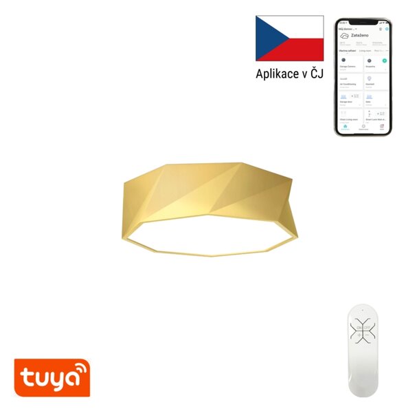 Immax NEO DIAMANTE Smart stropní svítidlo 40cm W zlaté Zigbee 3.0