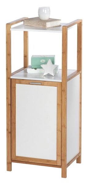 Bambusový koupelnový regál v bílo-přírodní barvě 40x95 cm Finja – Wenko