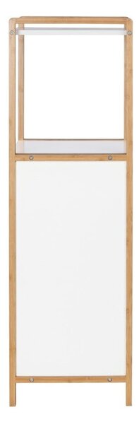 Bambusový koupelnový regál v bílo-přírodní barvě 40x95 cm Finja – Wenko