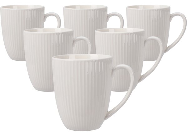 Sada 6 porcelánových hrnků Linie 370 ml