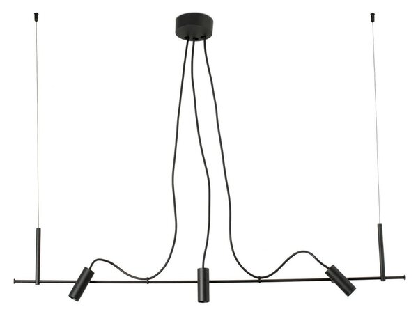 FARO CLAP závěsné svítidlo lineární, černá 3x6W 3000K 38st. - FARO, IP65