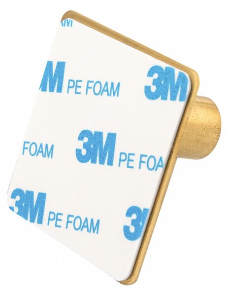 Erga Pad, samolepící háčky na ručníky bez vrtání, 4 ks, 4,5 × 4,5 cm, zlatá, ERG-YKA-CH.PAD4-GLD