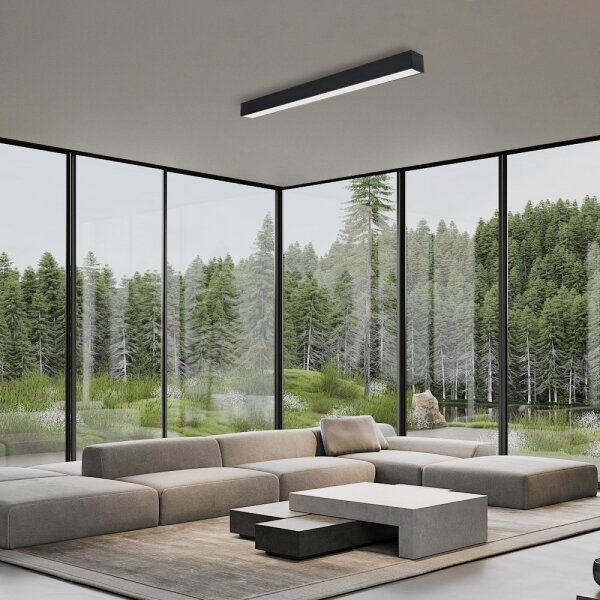 Immax NEO 07256L - LED Stmívatelné svítidlo LUNGO 38W/230V Wi-Fi Tuya černá + DO