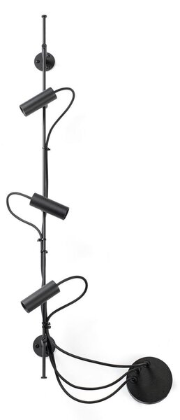 FARO CLAP lineární nástěnné a stropní svítidlo, černá 3x6W 3000K 38st. - FARO, IP65