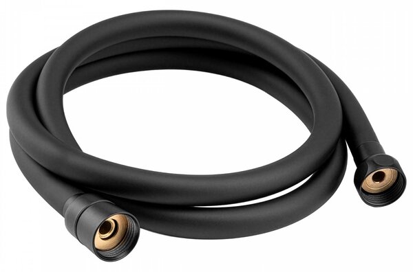 Erga Wemi, 3-funkční ruční sprcha s hadicí 150 cm, 12,5 × 14 cm, černá matná, ERG-YKA-BP.WEMI-BLK