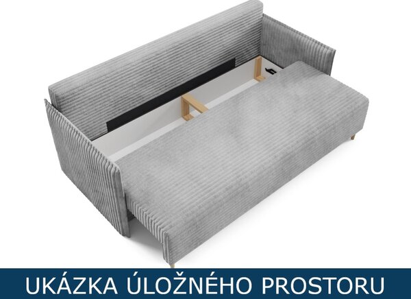 Rozkládací pohovka Murcia - Tilia 52 Barva nožiček: Černá